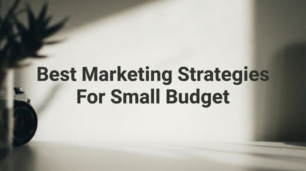 9 Best Marketing Strategies for Small Budget (That Actually Drive Revenue)