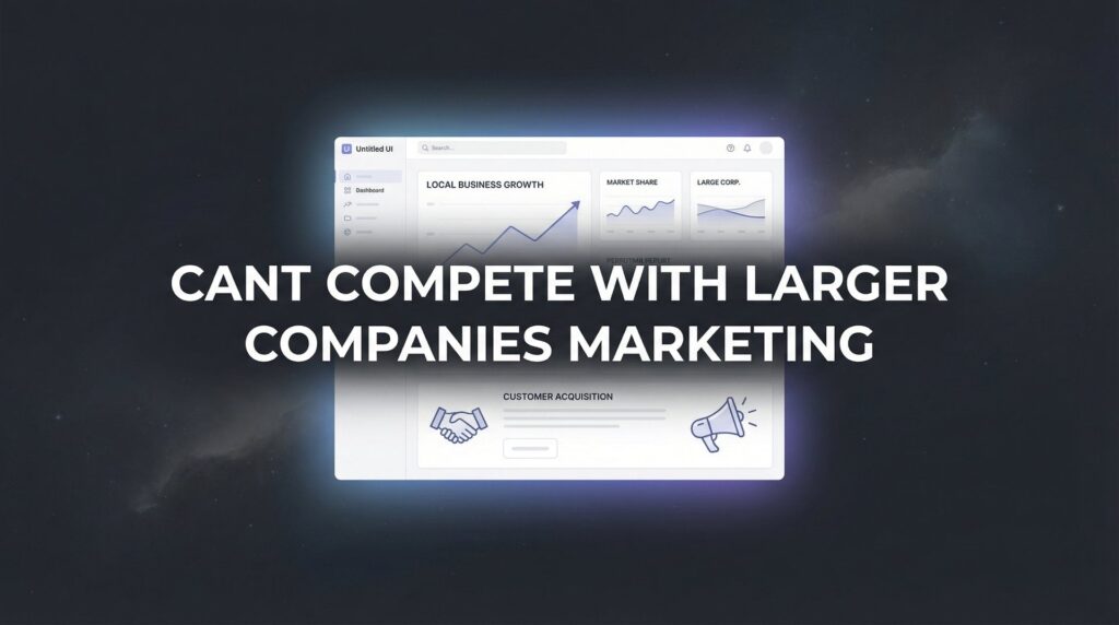 Can’t Compete With Larger Companies Marketing? Here’s How Small Businesses Actually Win