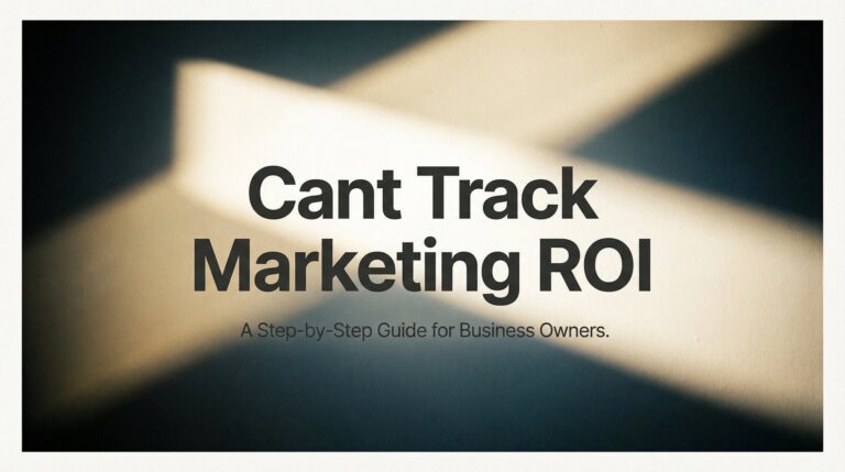 How to Fix Your Marketing ROI Tracking: A Step-by-Step Guide for Business Owners