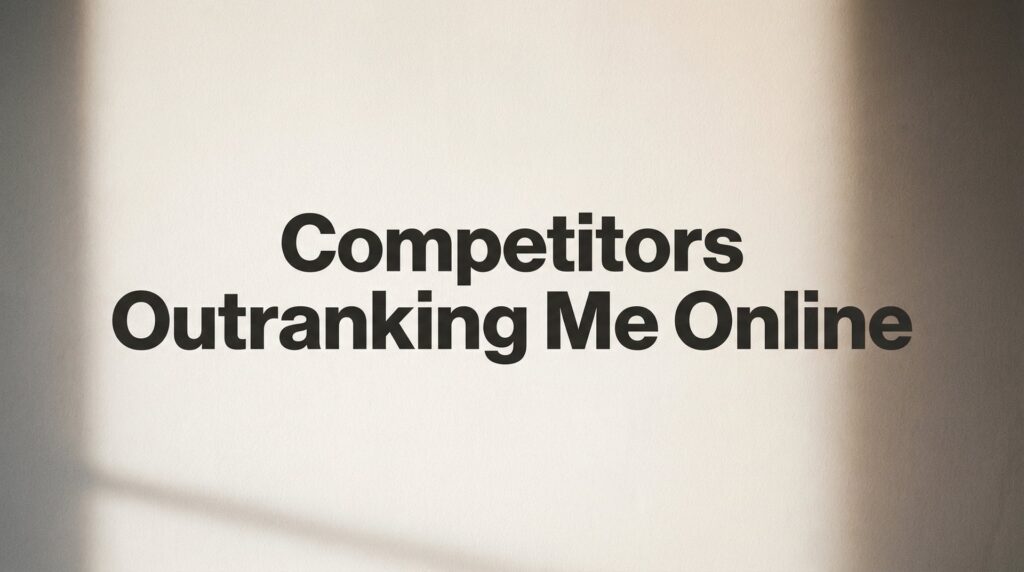 How to Beat Competitors Outranking You Online: A 6-Step Action Plan