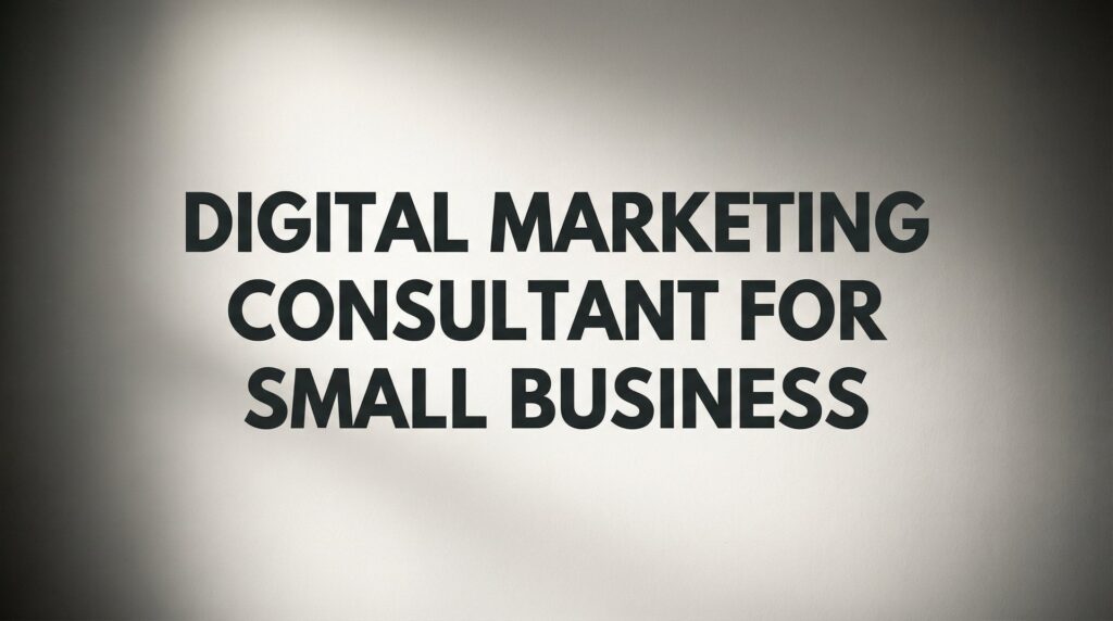 Digital Marketing Consultant for Small Business: What They Do and When You Need One