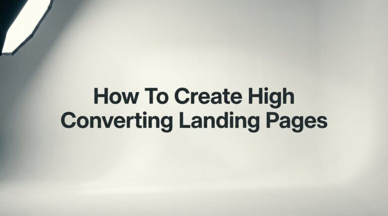 How to Create High Converting Landing Pages: A 6-Step Blueprint for Local Businesses