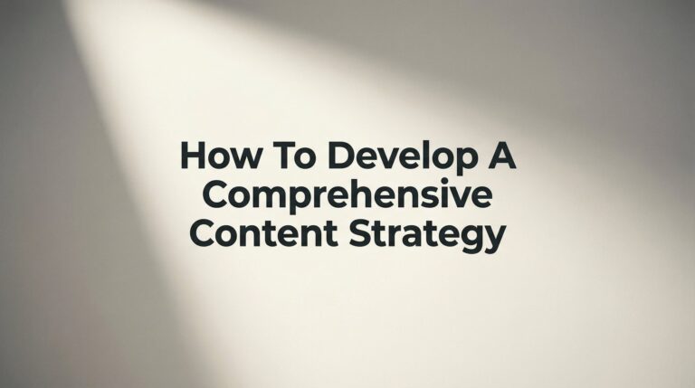 How to Develop a Comprehensive Content Strategy That Drives Real Business Results