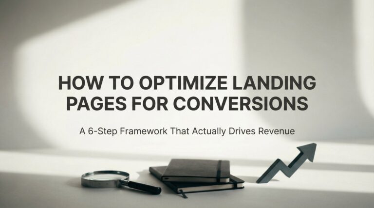 How to Optimize Landing Pages for Conversions: A 6-Step Framework That Actually Drives Revenue