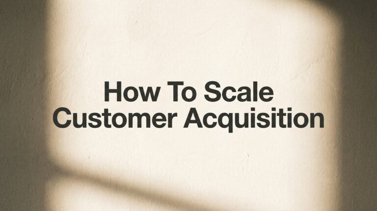 How to Scale Customer Acquisition: A 6-Step Framework for Profitable Growth