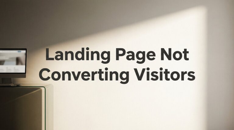 How to Fix a Landing Page Not Converting Visitors: 7-Step Diagnostic Guide