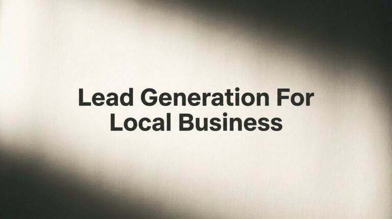 How to Generate Leads for Your Local Business: A 6-Step Action Plan That Actually Works