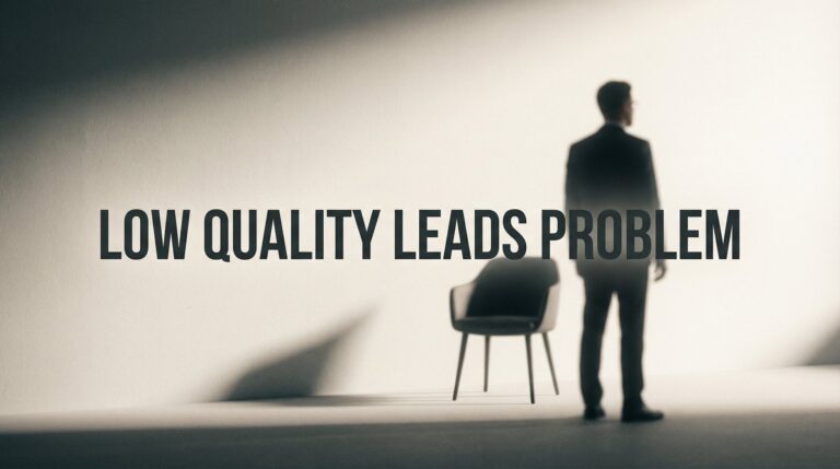 The Low Quality Leads Problem: Why Your Marketing Generates Tire-Kickers Instead of Buyers