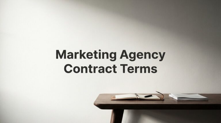 Marketing Agency Contract Terms: What Every Business Owner Must Know Before Signing