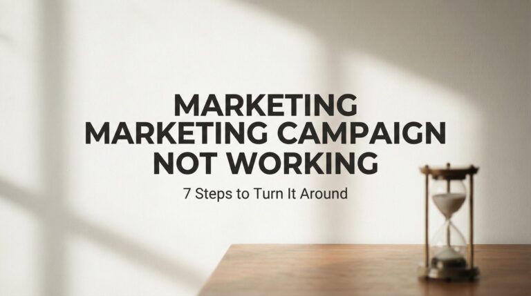 How to Fix a Marketing Campaign Not Working: 7 Steps to Turn It Around