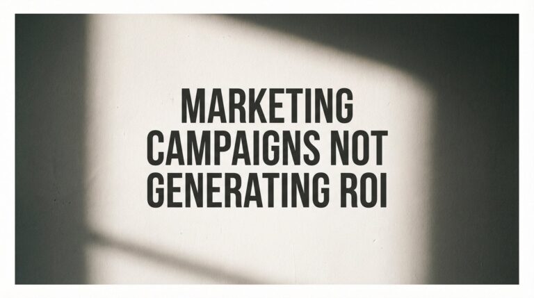 How to Fix Marketing Campaigns Not Generating ROI: A 6-Step Turnaround Guide
