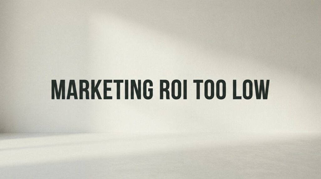 Marketing ROI Too Low? Here’s Why Your Campaigns Aren’t Converting (And How to Fix It)