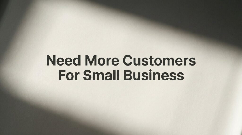 Need More Customers for Small Business? 7 Proven Strategies That Actually Work