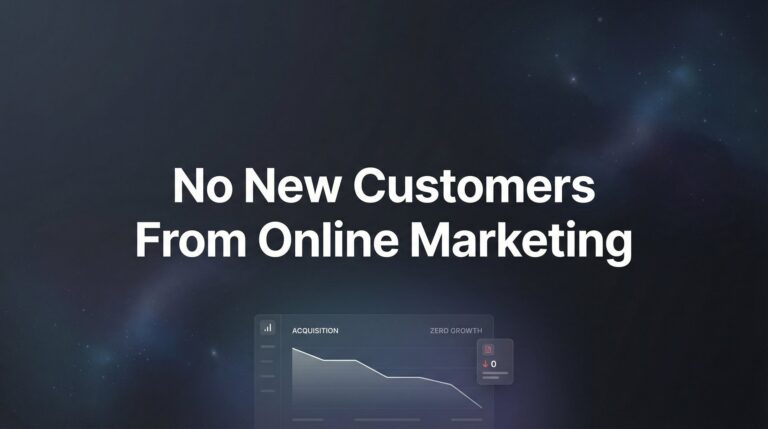 No New Customers From Online Marketing? Here's What's Actually Going Wrong