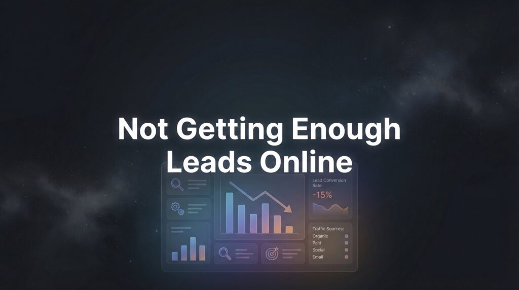 Not Getting Enough Leads Online? Here’s What’s Actually Going Wrong (And How to Fix It)