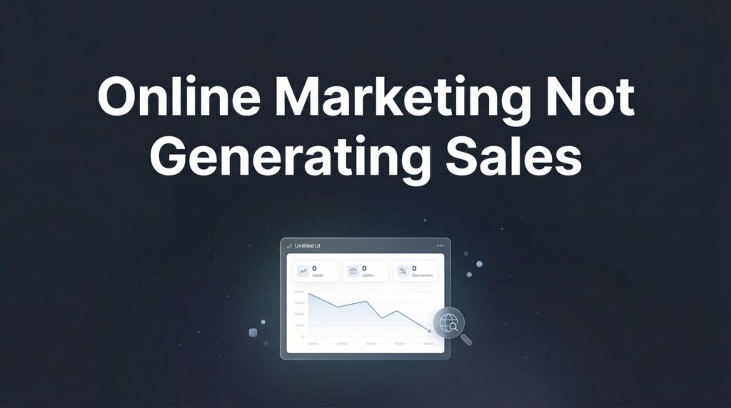 Why Your Online Marketing Is Not Generating Sales (And How to Fix It)