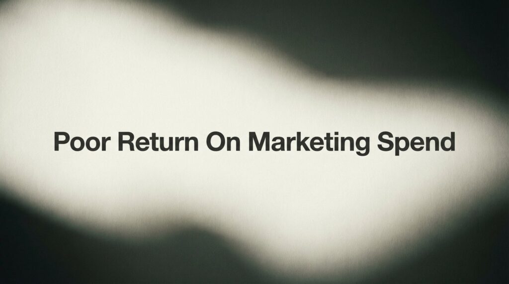 Poor Return on Marketing Spend: Why Your Ads Aren't Converting and How to Fix It