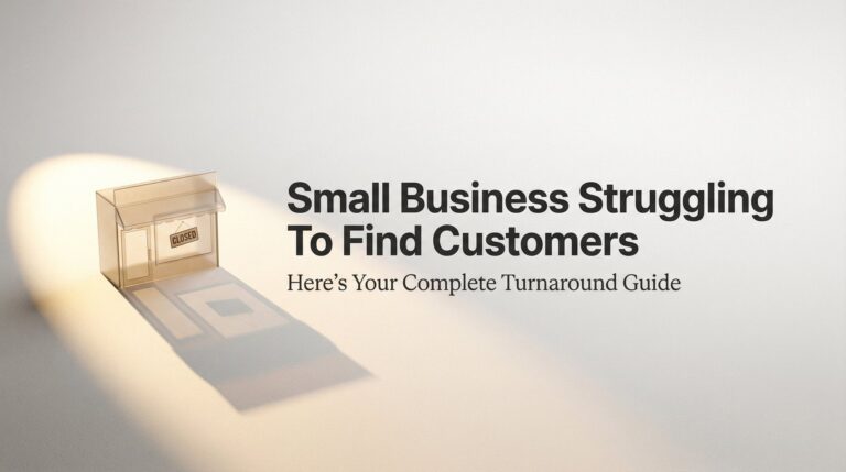 Small Business Struggling to Find Customers? Here's Your Complete Turnaround Guide