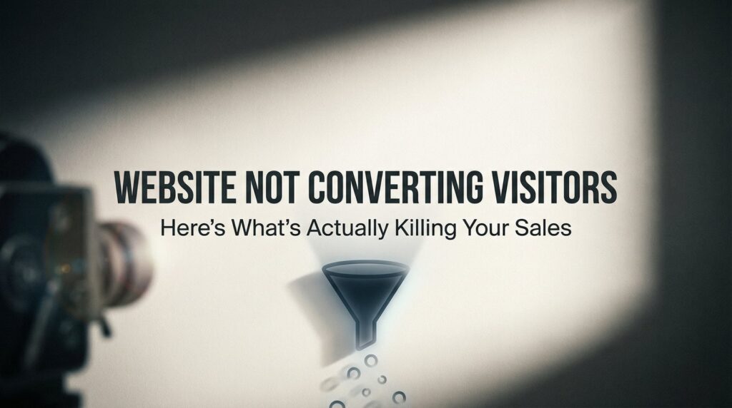 Website Not Converting Visitors? Here’s What’s Actually Killing Your Sales