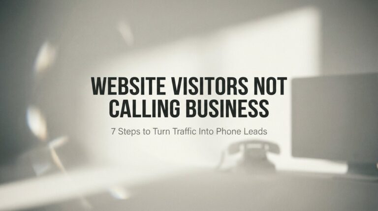 How to Fix Website Visitors Not Calling Your Business: 7 Steps to Turn Traffic Into Phone Leads