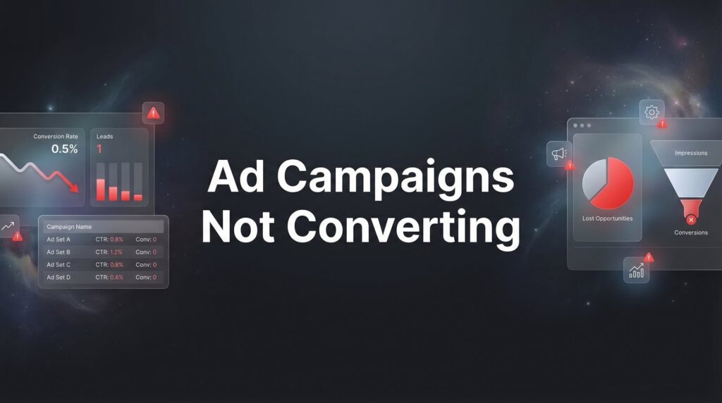 7 Proven Fixes When Your Ad Campaigns Not Converting (And What’s Actually Wrong)