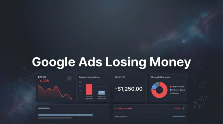 Google Ads Losing Money? Here's Why Your Campaigns Are Bleeding Cash (And How to Stop It)