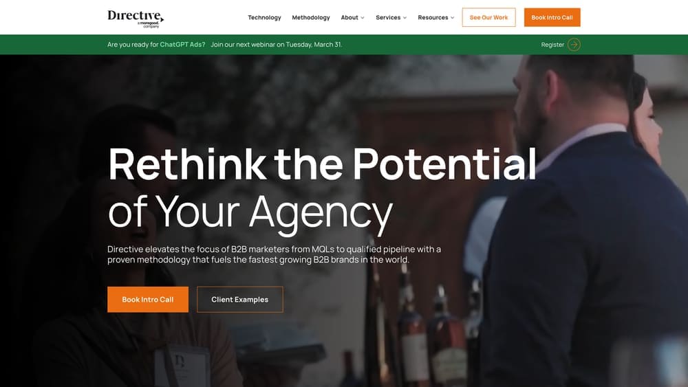 Screenshot of Directive Consulting website