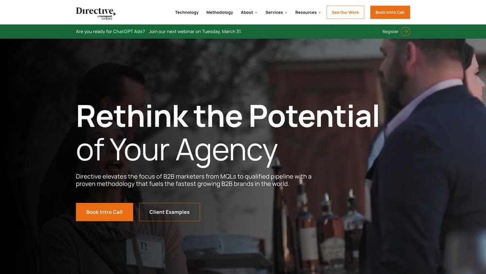 Screenshot of Directive Consulting website