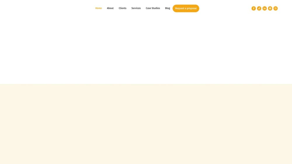 Screenshot of Ignite Social Media website