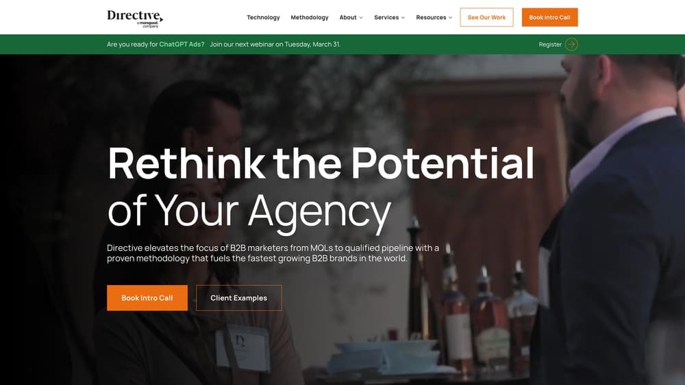 Screenshot of Directive Consulting website