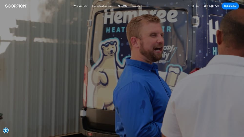 Screenshot of Scorpion website