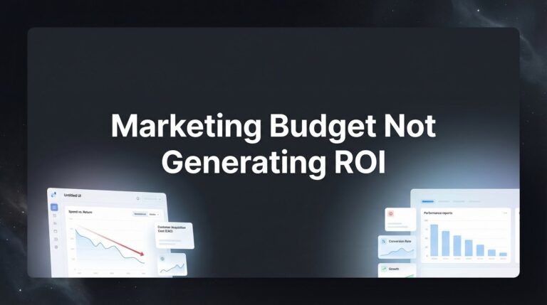 Why Your Marketing Budget Is Not Generating ROI (And How to Fix It)