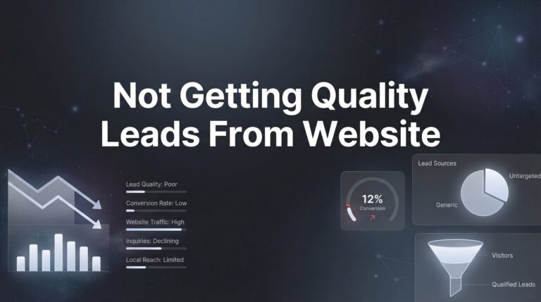 How to Fix Your Website When You're Not Getting Quality Leads: A 6-Step Action Plan