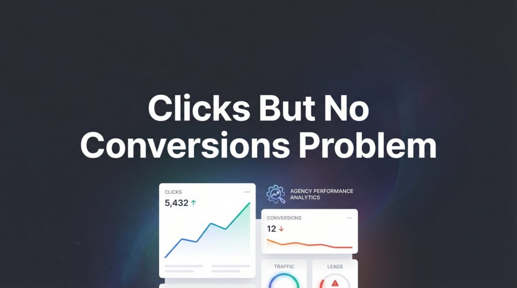 Clicks But No Conversions Problem: Why Your Ads Get Traffic But Zero Sales (And How to Fix It)