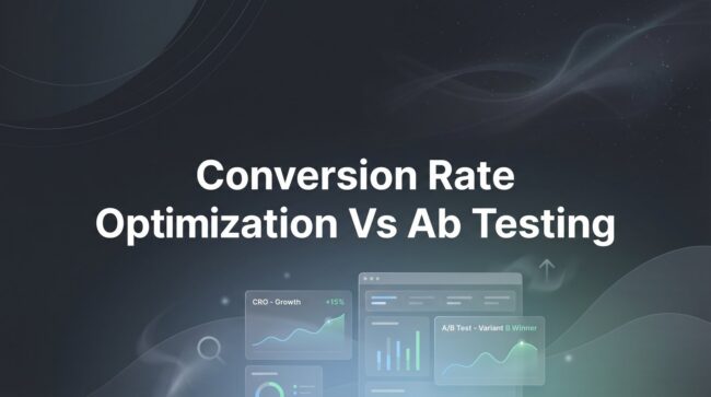 Conversion Rate Optimization Vs Ab Testing: A Guide