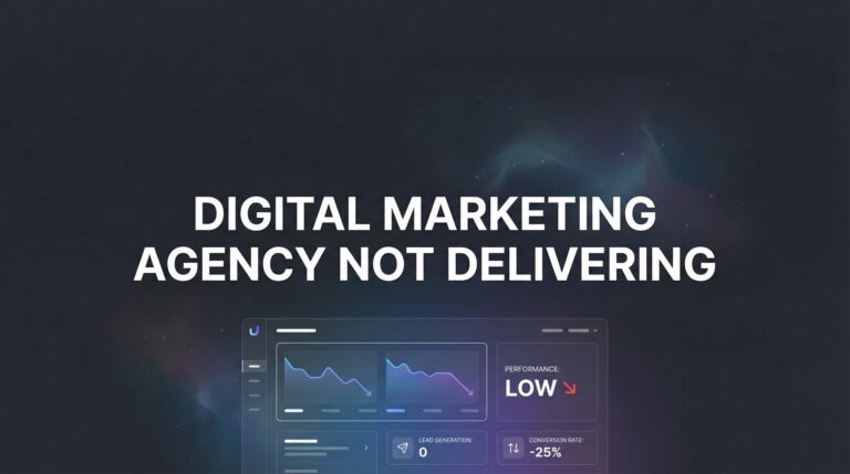 Digital Marketing Agency Not Delivering? Here's What's Actually Going Wrong (And How to Fix It)