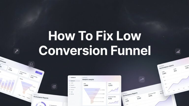 How to Fix a Low Conversion Funnel: 6 Steps to Turn More Visitors Into Paying Customers