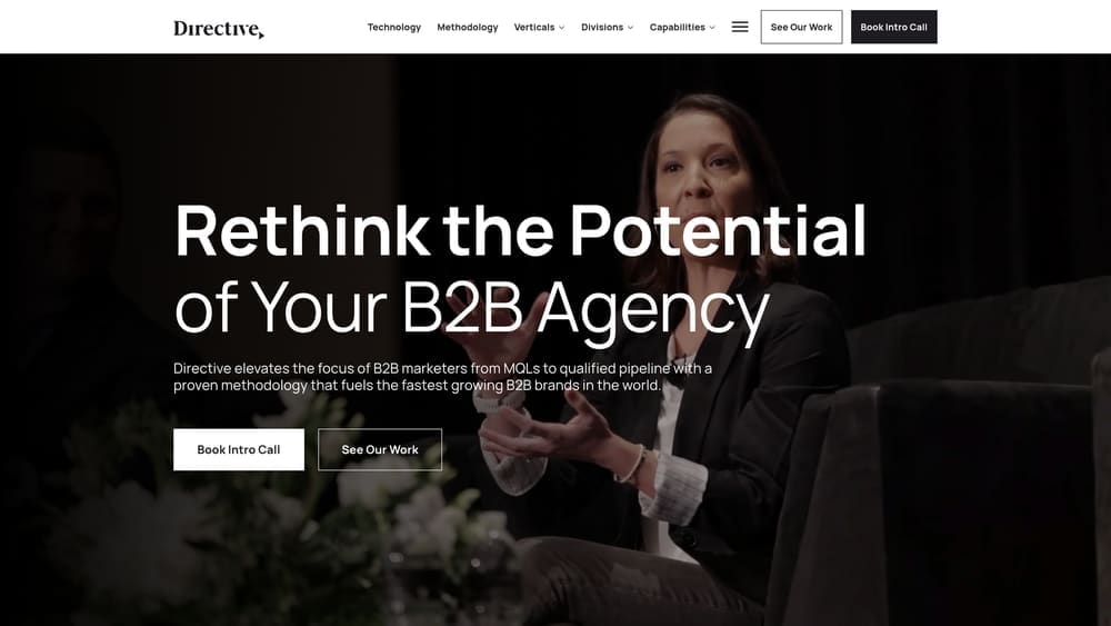 Screenshot of Directive Consulting website