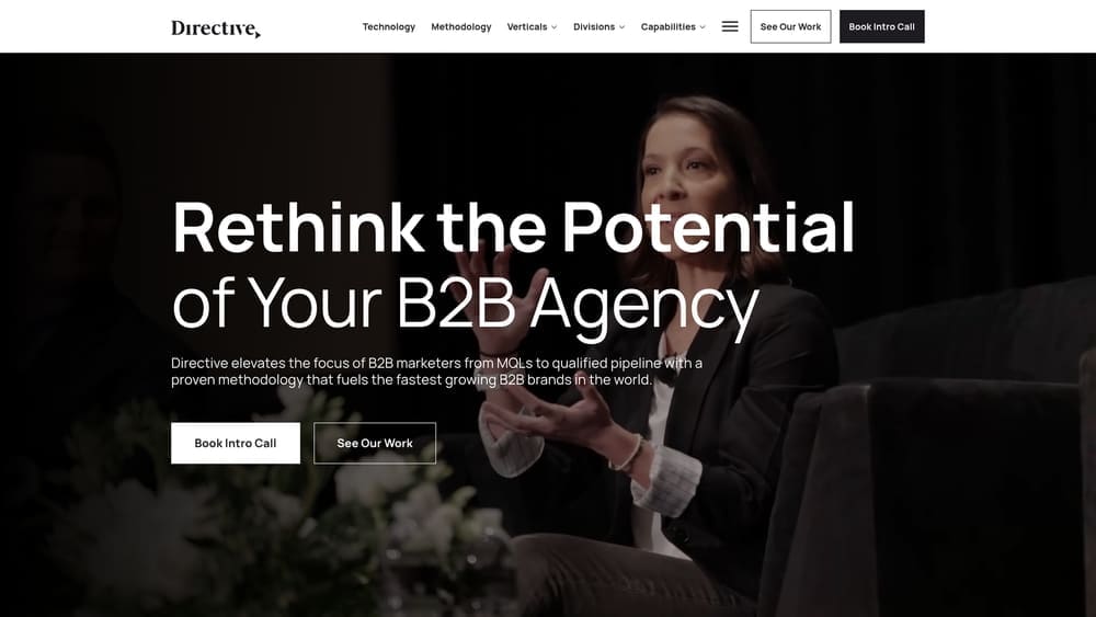 Screenshot of Directive Consulting website