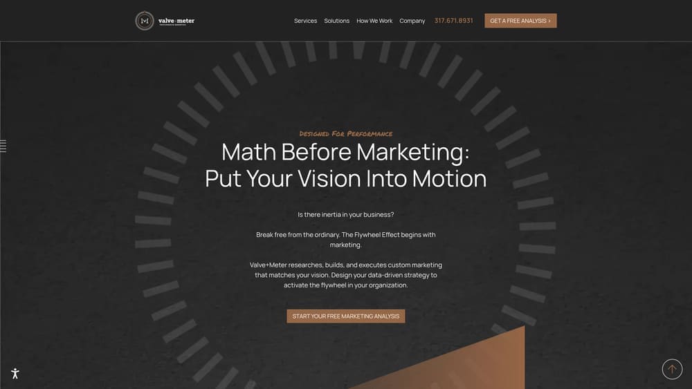 Screenshot of Valve+Meter website