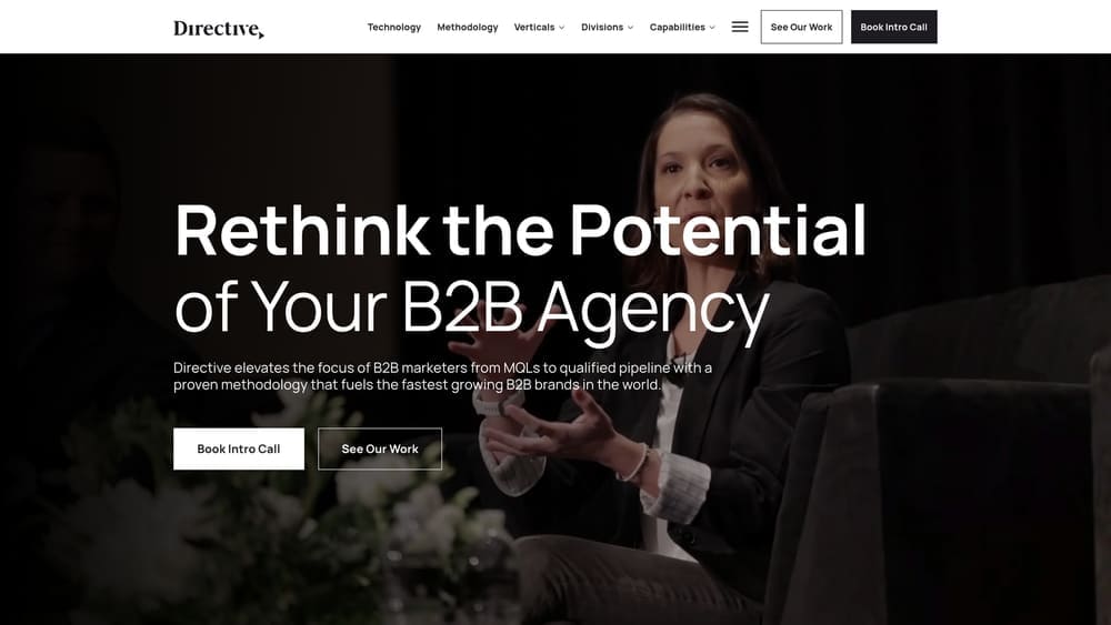 Screenshot of Directive Consulting website