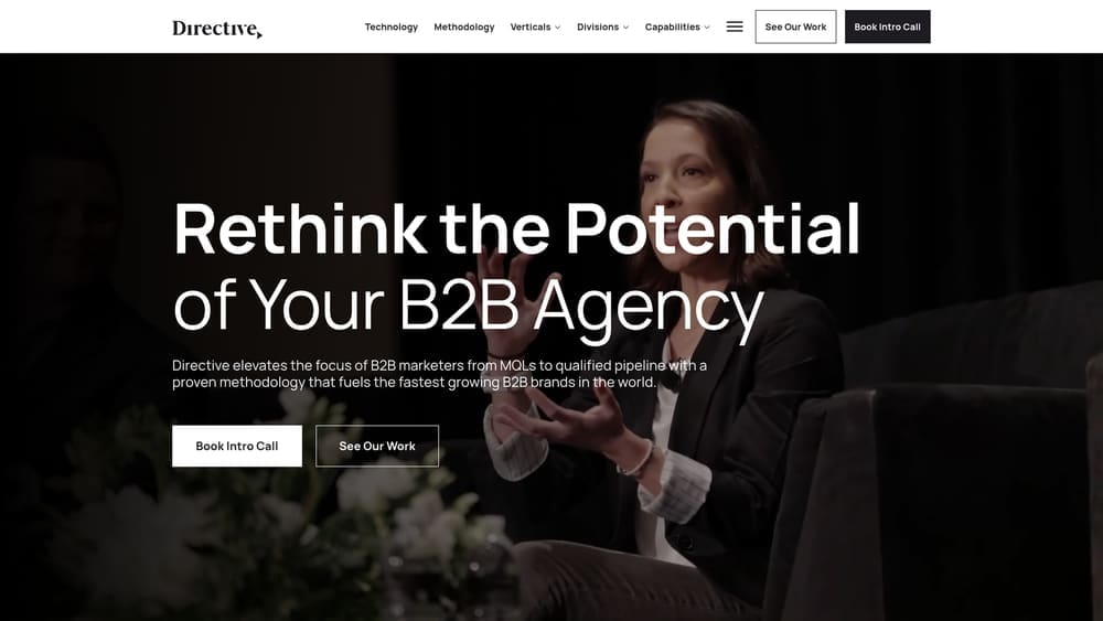 Screenshot of Directive Consulting website