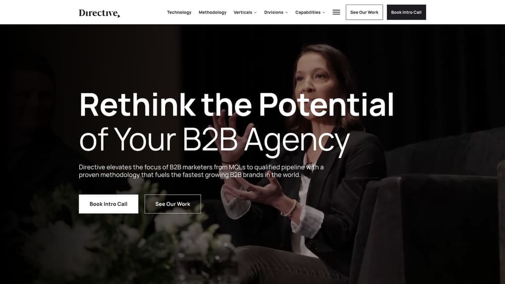 Screenshot of Directive Consulting website