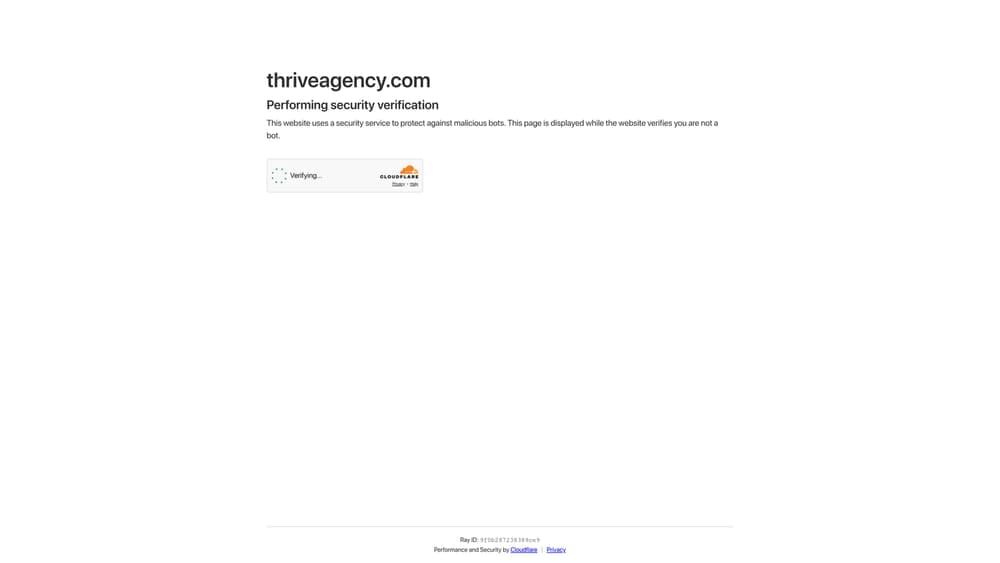 Screenshot of Thrive Internet Marketing Agency website