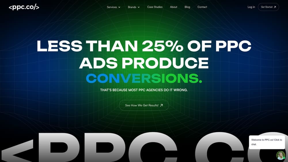 Screenshot of PPC.co website