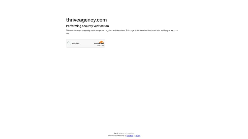 Screenshot of Thrive Internet Marketing Agency website