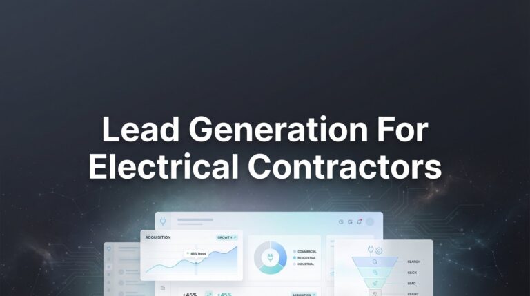 8 Proven Lead Generation Strategies for Electrical Contractors That Actually Fill Your Schedule