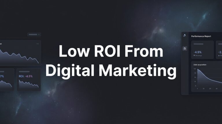 Low ROI from Digital Marketing: Why Your Campaigns Aren't Converting (And How to Fix It)