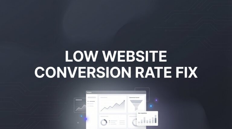 How to Fix a Low Website Conversion Rate: 6-Step Action Plan for Local Businesses
