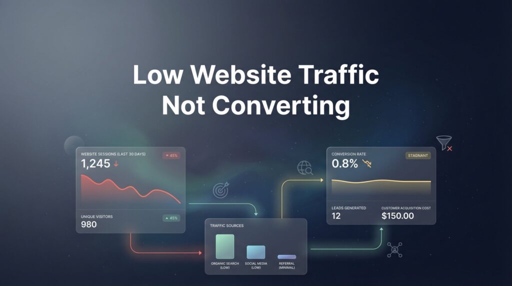 How to Fix Low Website Traffic That’s Not Converting: A Step-by-Step Diagnostic Guide